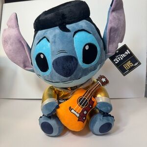 NWT. Disney Stitch - Gold Suit Elvis HugMe Plush with Shake Action.